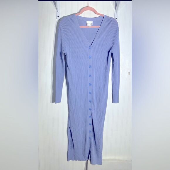 Line and dot Dakota cardigan style dress Sz M - Picture 2 of 6